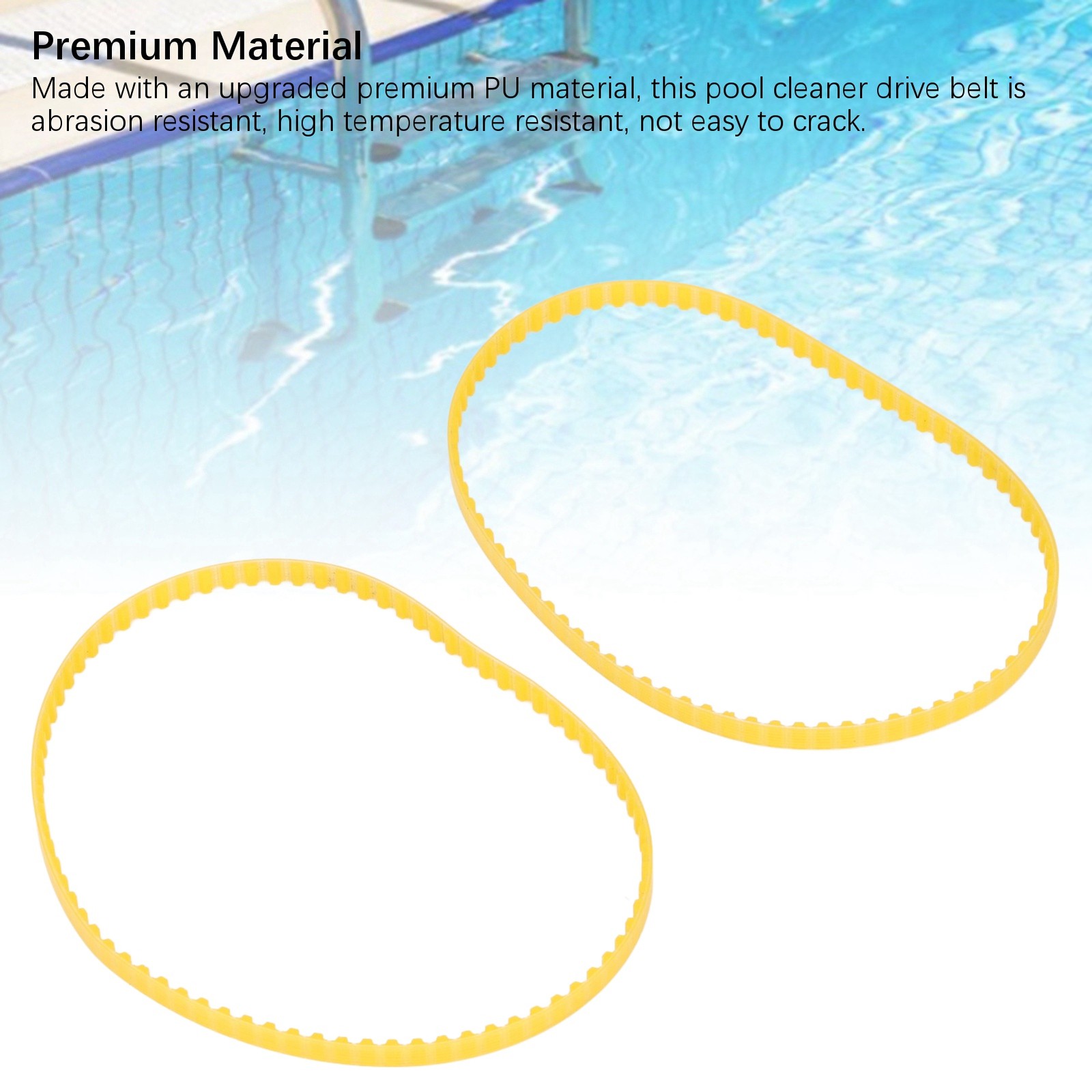2PCS Products Pool Cleaner Drive Belts Replacement Premium PU Recommended