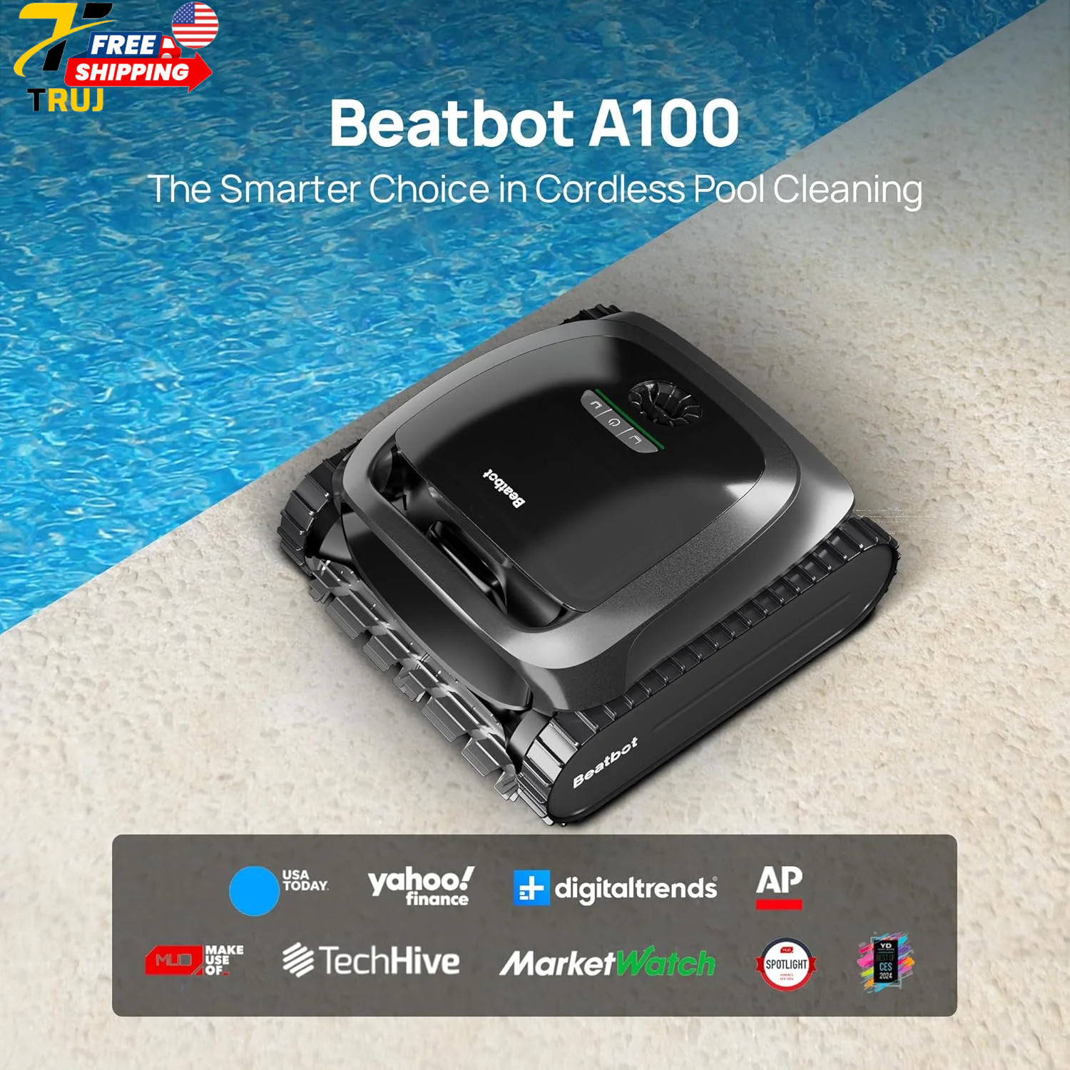 Beatbot A200 Cordless Robotic Swimming Pool Vacuum with App Control