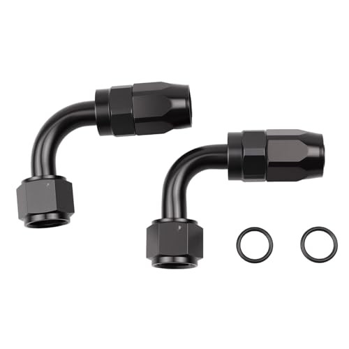90 Degree Aluminum Swivel Hose End Fitting for Braided CPE Fuel 8AN 90Degree
