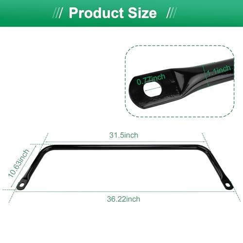 Stabilizer Tube Glossy Black 5341248-458 Compatible with Polaris Ranger 1000