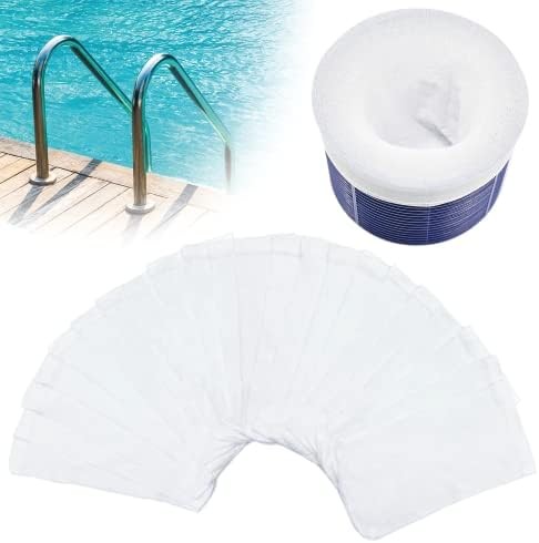 100 Pack Pool Skimmer Socks, Reusable Pool Socks for Skimmer Basket, Skimmer Soc