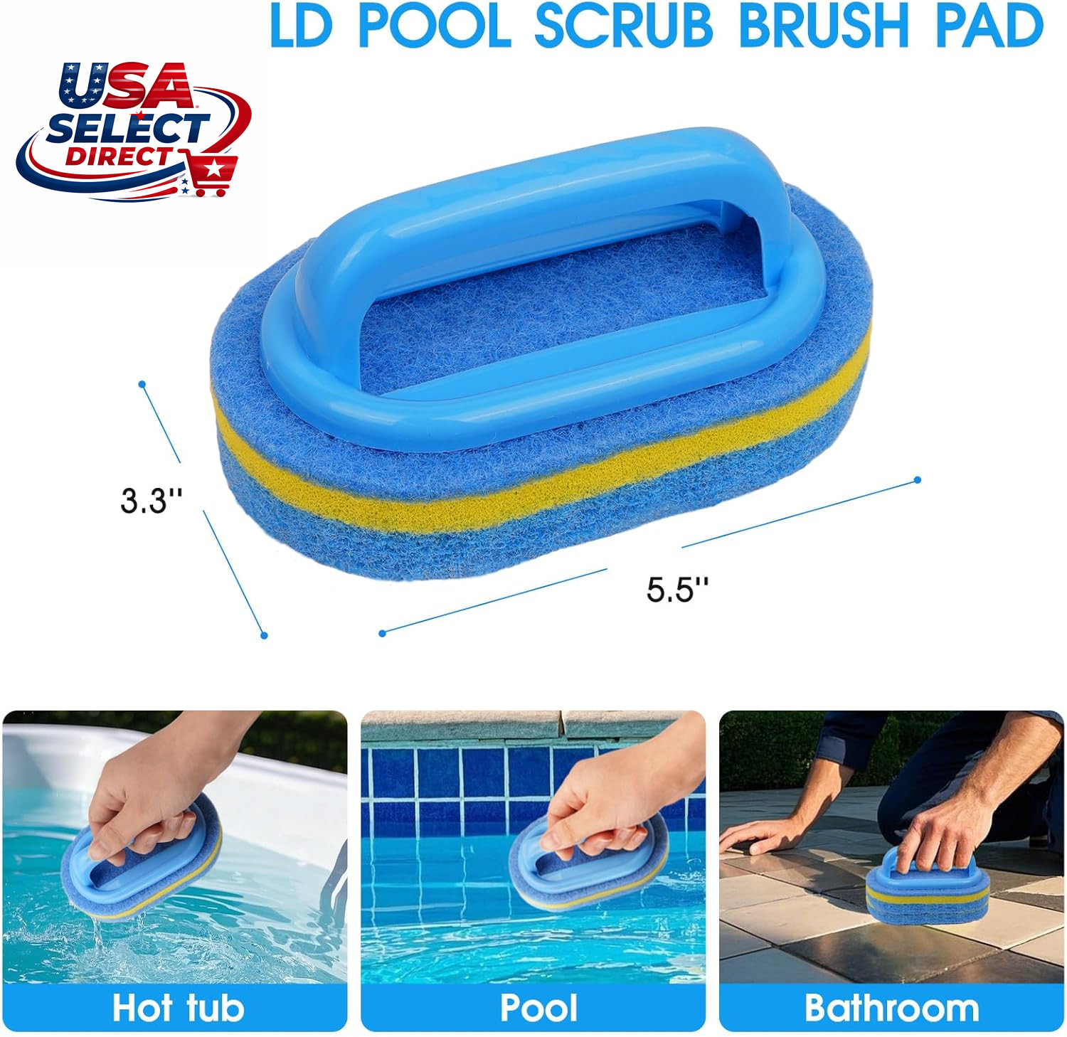 All in One Pool Cleaning Kit – Nylon Net, Brush, Skimmer, Floater
