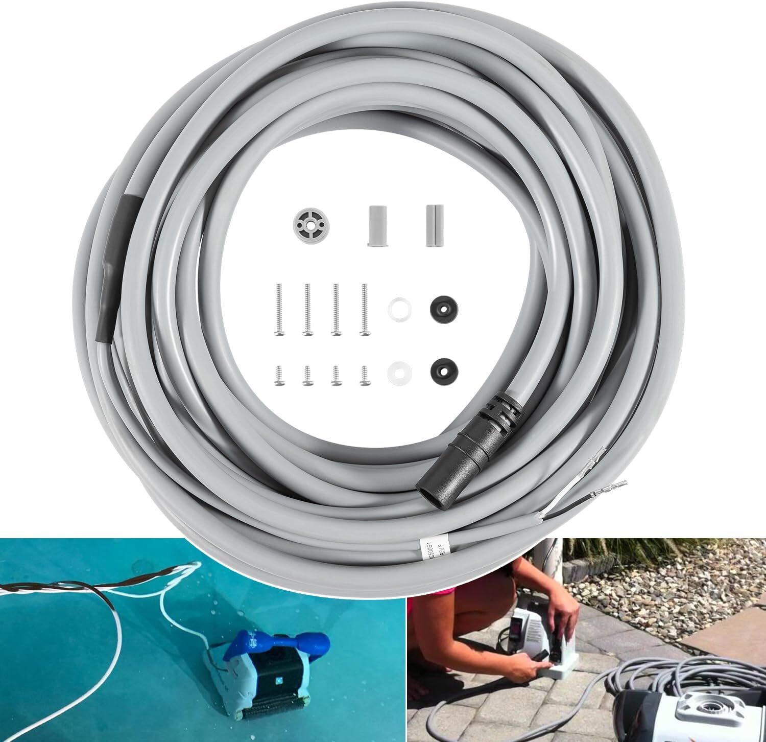 55ft Floating Power Cord RCX50061 Assembly for Hayward SharkVAC XL/TigerShark/QC