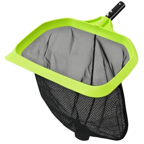 Pool Skimmer Net 17.5&Prime; Leaf Rake with Fine Mesh – Reinforced Pool Net