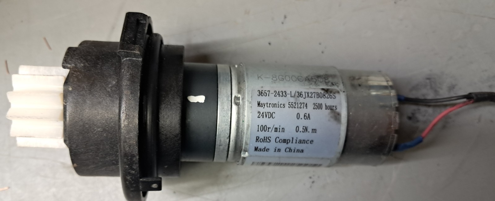 *TESTED* Maytronics Pump/Drive Motor 5521274 24V 100 RPM Dolphin Pool Robot