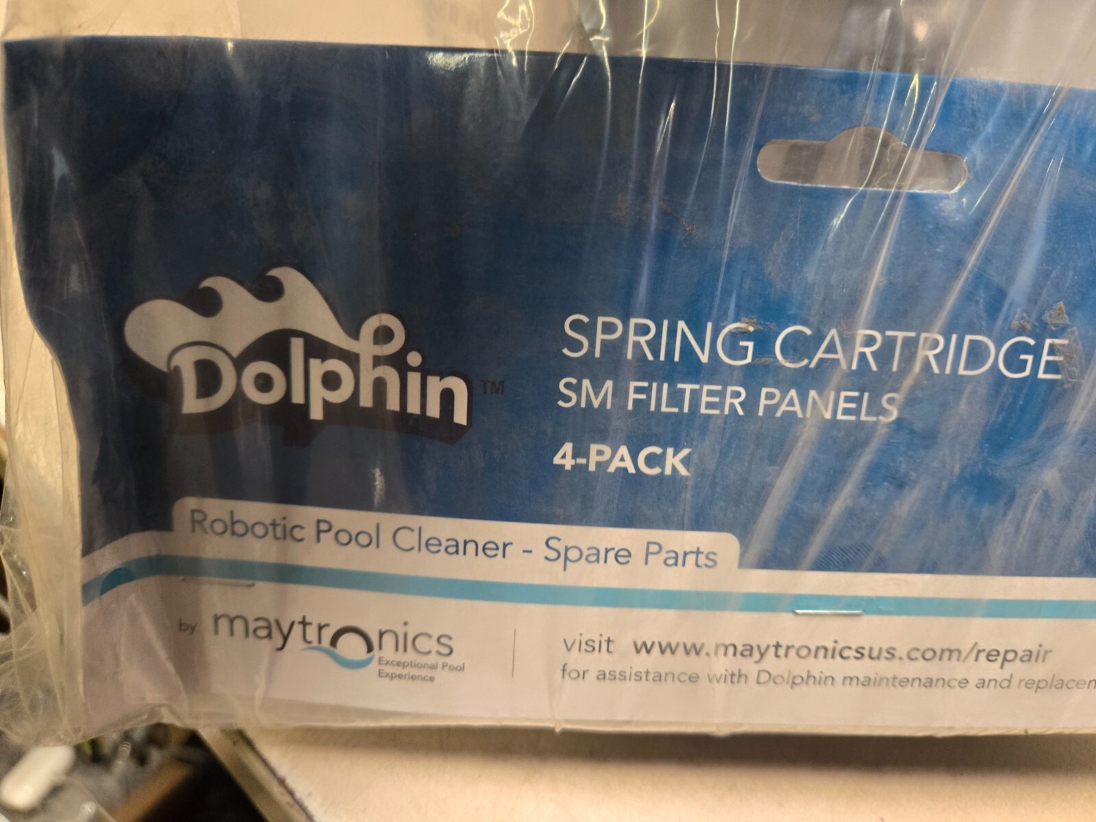 Genuine Dolphin Maytronics SM Spring Cartridge Filter Panels 9991407-R4 4 Pack