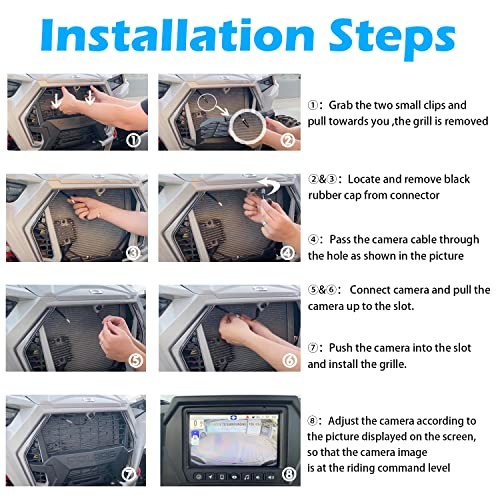 Replace for Polaris RZR Ride Command Front Camera – Plug and Play for Factory