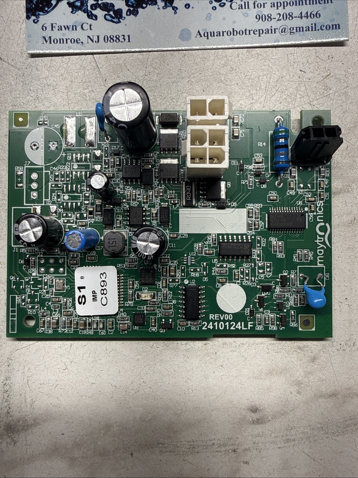 Maytronics Dolphin Circuit Board Pool 2410124 2410124LF Rev 00 NO LED NEW