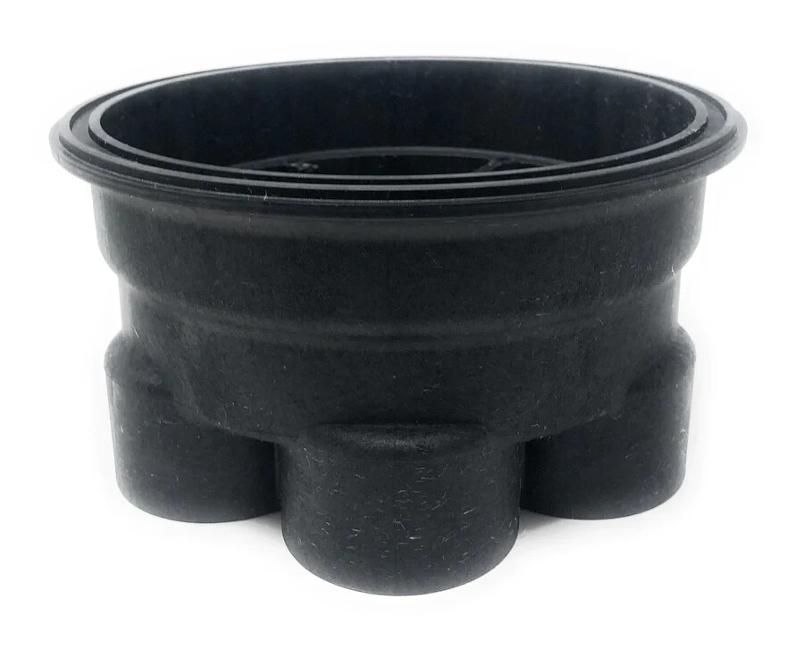 Paramount 2-Port 2&Prime; Water Valve Base (Black) Replacement Pool Part