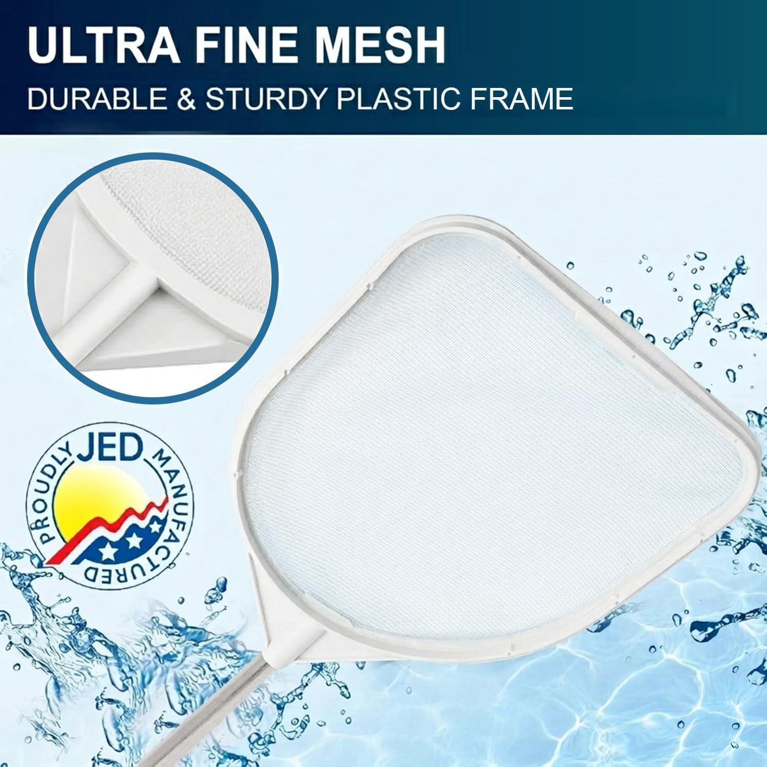 2 Ft Hand Skimmer Net for Pools and Hot Tubs – Cleaning Supplies