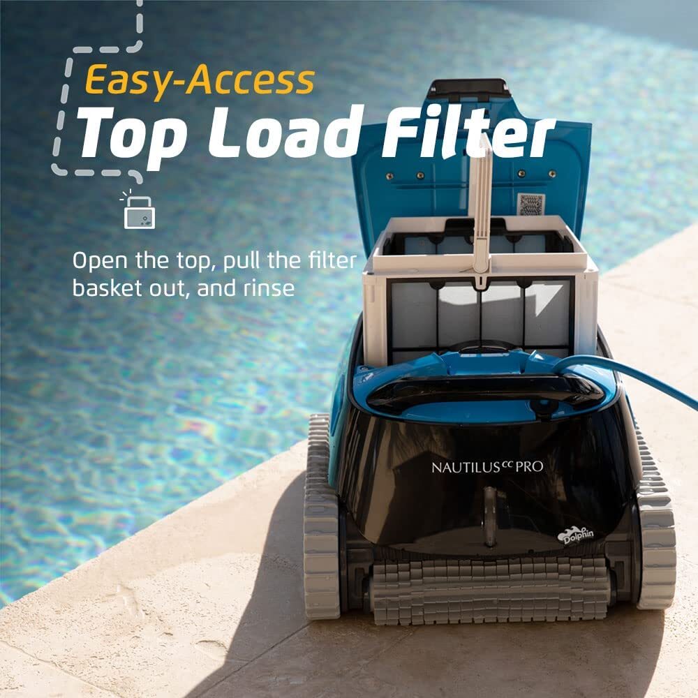 Dolphin Nautilus CC Pro Robotic Pool Vacuum Cleaner with Wi-Fi Control