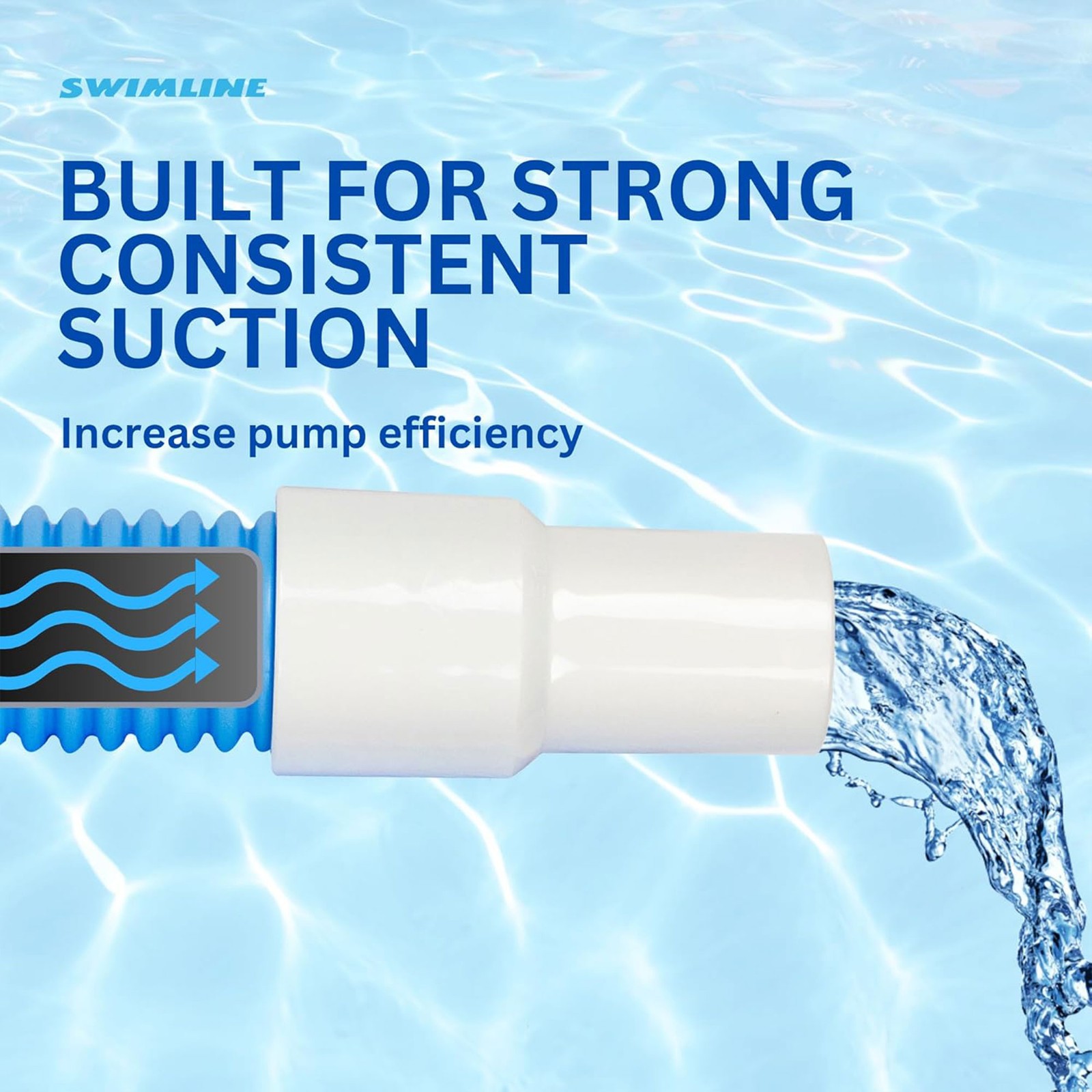 Swimline HydroTools 50’ Premium Spiral Wound Pool Vacuum Hose (Open Box)
