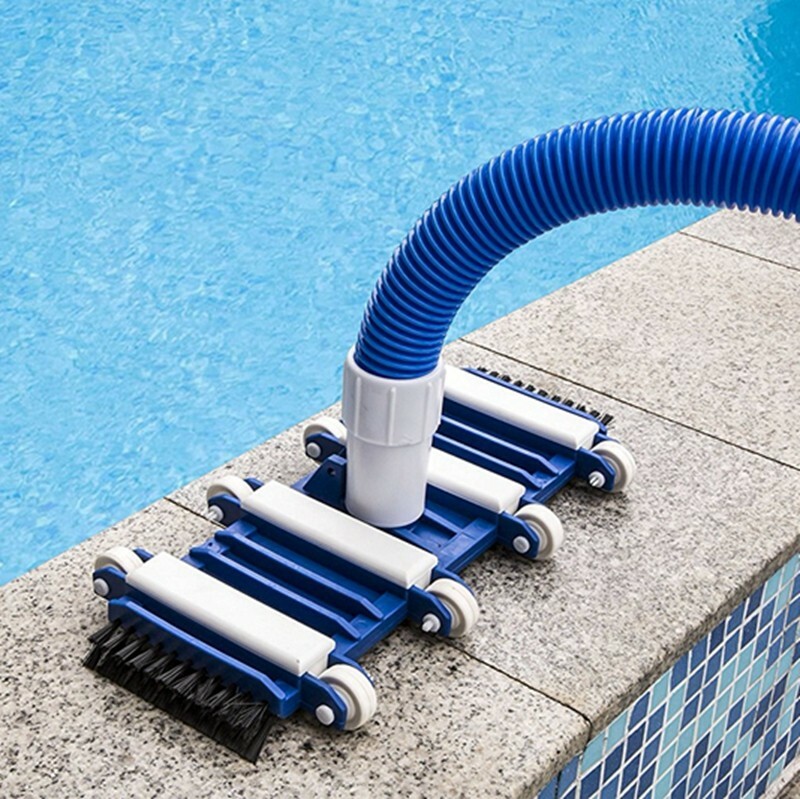 Weighted Swimming Pool Vacuum Head with Brush Clean Your Vinyl Pool Bottom