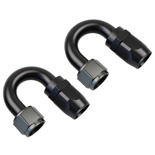 180 Degree Aluminum Swivel Hose End Fitting for Braided CPE Fuel 12AN 180Degree