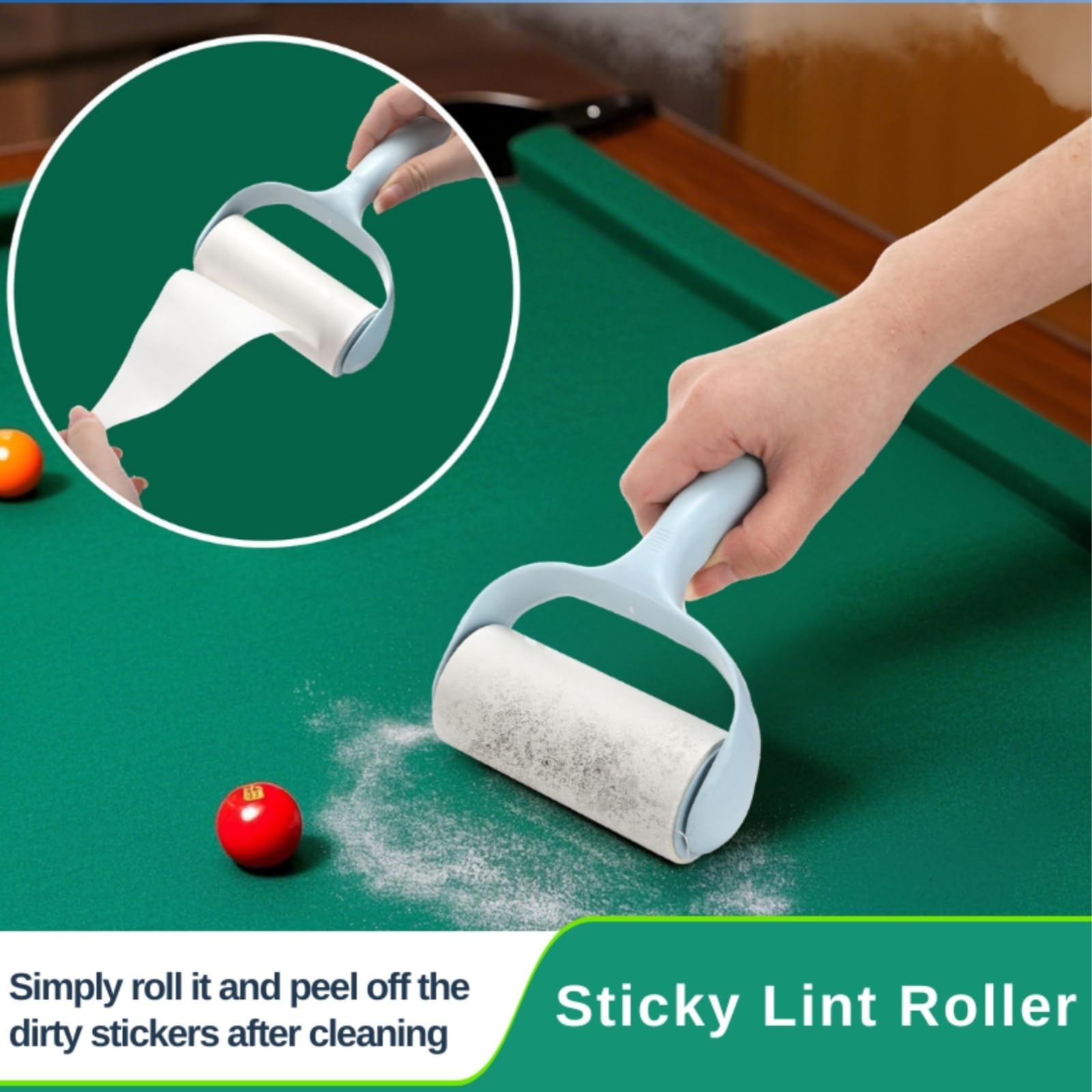 6-Piece Pool Table Brush Set, Billiard Felt Cleaner Kit, Wooden Brushes & Access