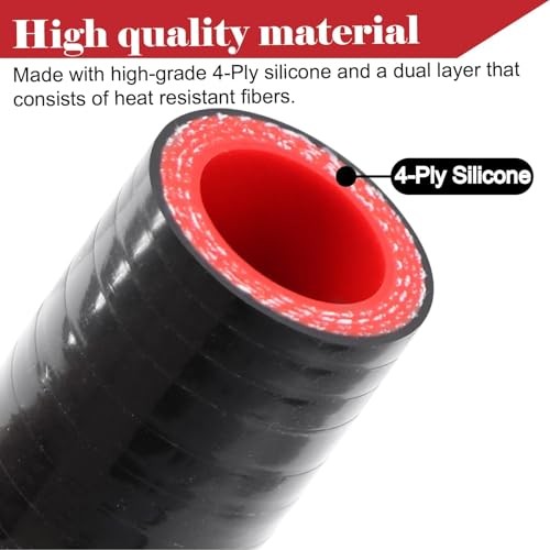 Silicone Coolant Cap Vacuum Hose Plug with Clamp,High Temperature 3/4&Prime;(19mm)