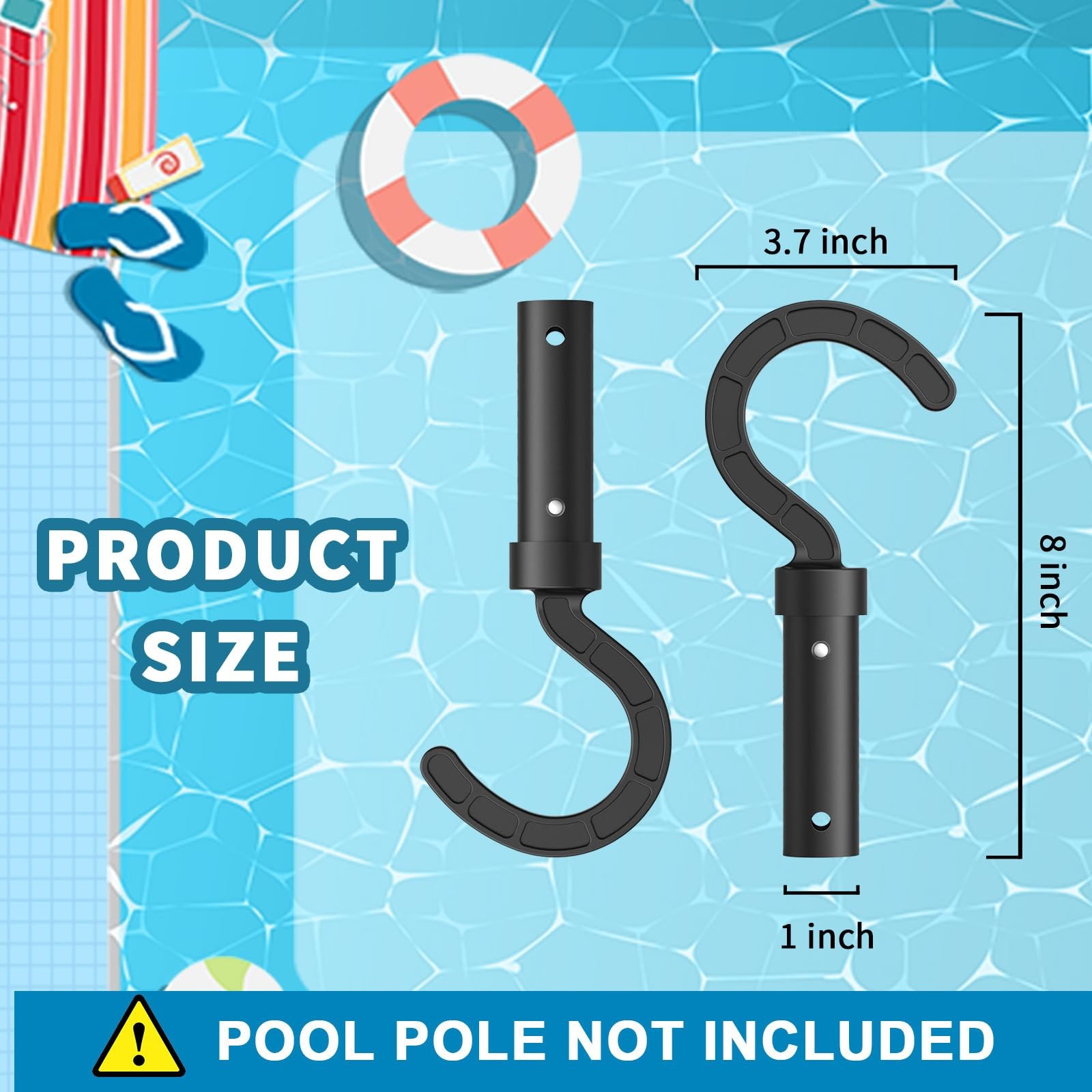 2 Pack Accessories Hook for Robotic Pool Cleaner,Pool Hook for Poles Compatib…
