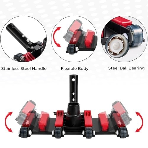Sepetrel Commercial Grade 14&Prime; Weighted Pool Vacuum Head with Wheels