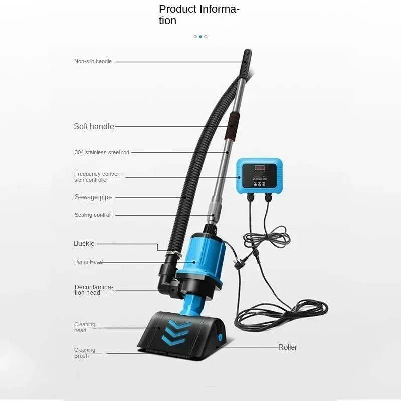 Fish Pond Filter Swimming Pool Cleaner Pond Sludge Suction Machine Dirt Suction
