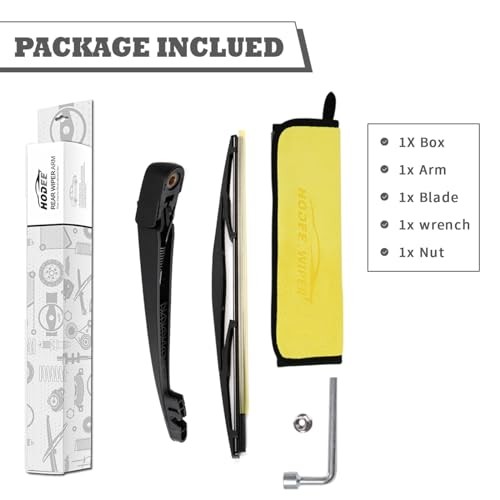 Rear Wiper Arm & Blade Kit,Exact-Fit Replacement for Acura RDX 2007-2012,TSX