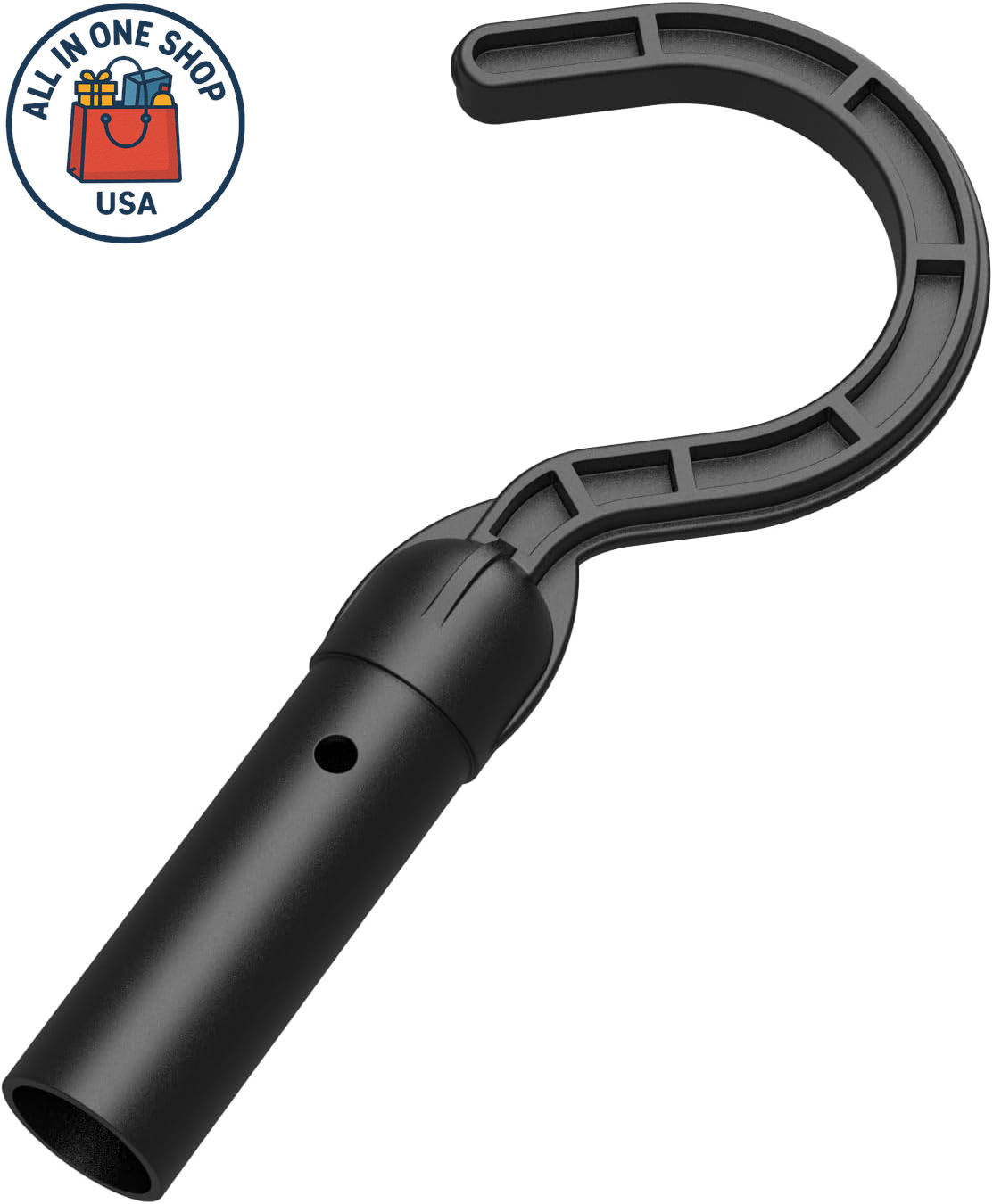 Universal Pool Cleaner Hook for Robotic Vacuums – Black (1 Pack)