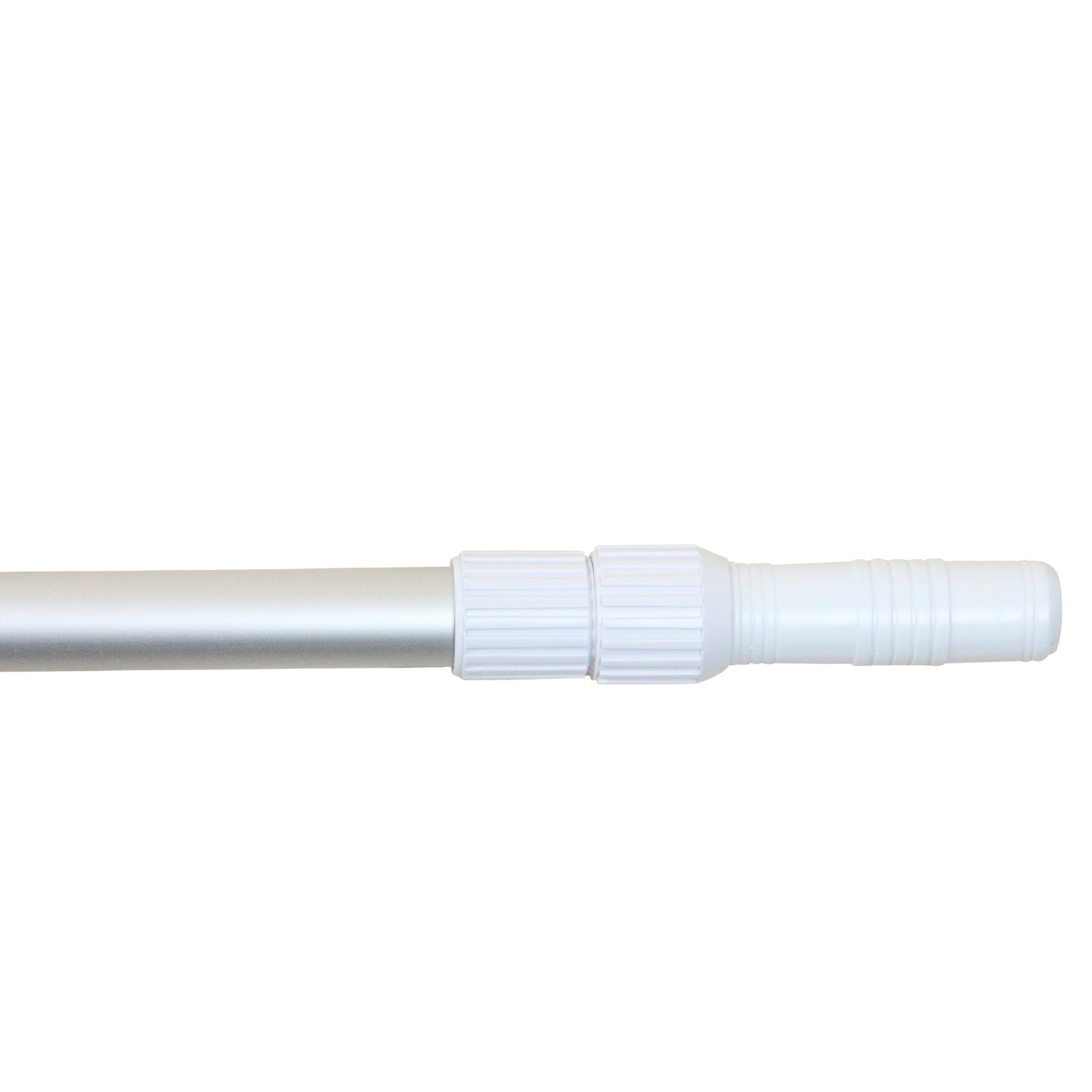 Pool Central 8.25-15.5FT Smooth Silver Telescopic Pole Vacuum Heads and Skimmers