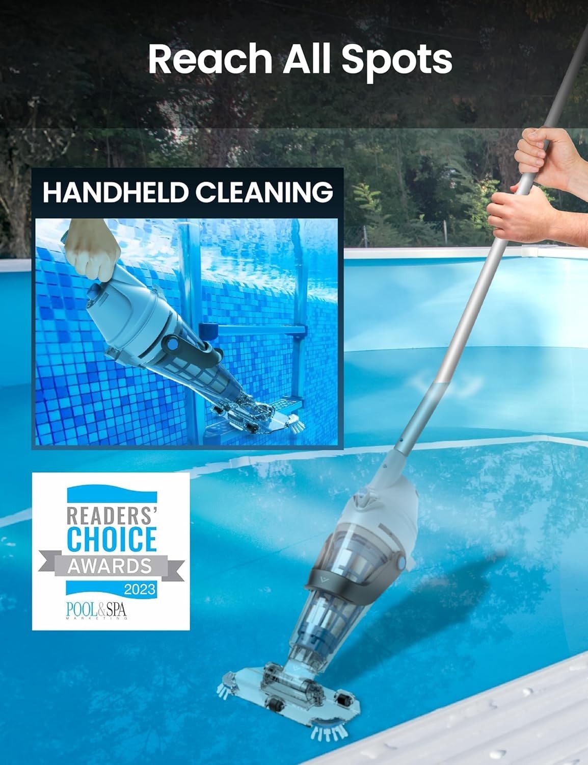 KOKIDO 2025 Rechargeable Pool Vacuum, XTROVAC 510, 4X Suction Power,