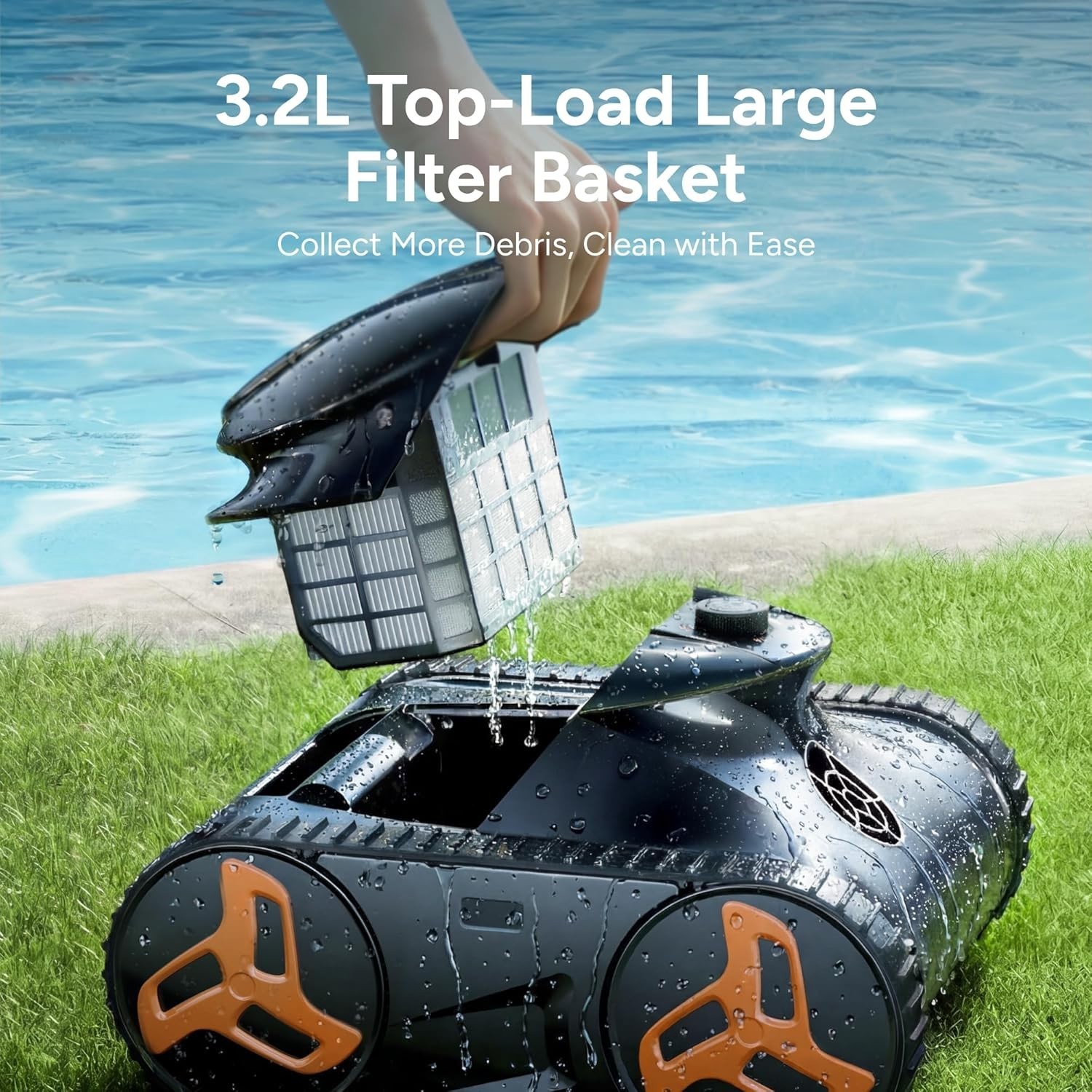 iGarden KN Series 3.5H Runtime Robotic Pool Vacuum Cleaner for In Ground Pool