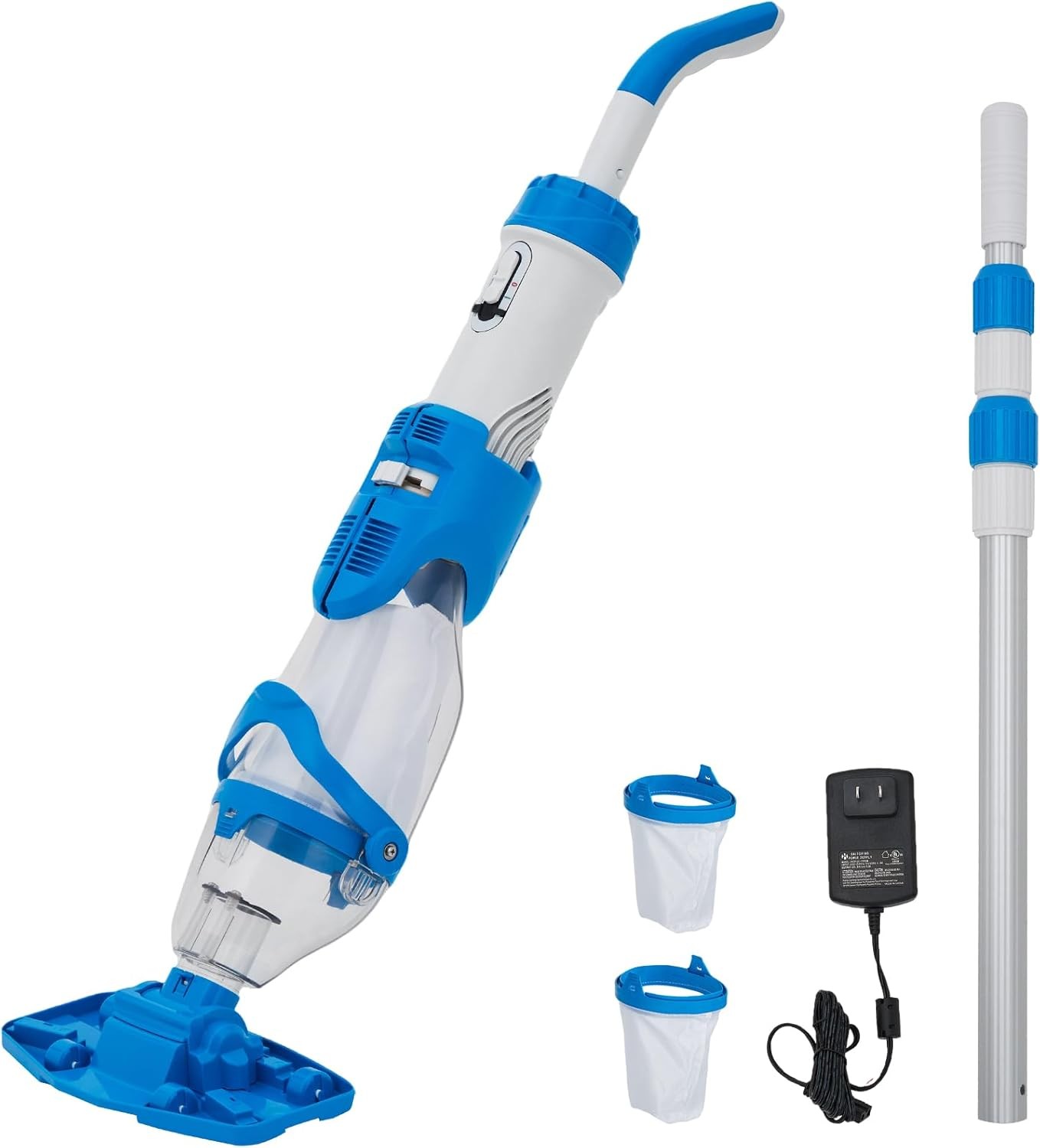 Cordless Pool Vacuum Cleaner Handheld Rechargeable Pool Cleaner 20 Gallons/Min