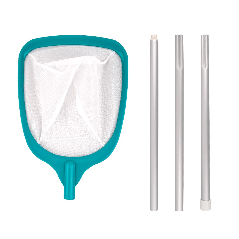 Swimming Pool Leaf Rake Heavy Duty Skimmer Net Fine Mesh Deep Bag，1pcs