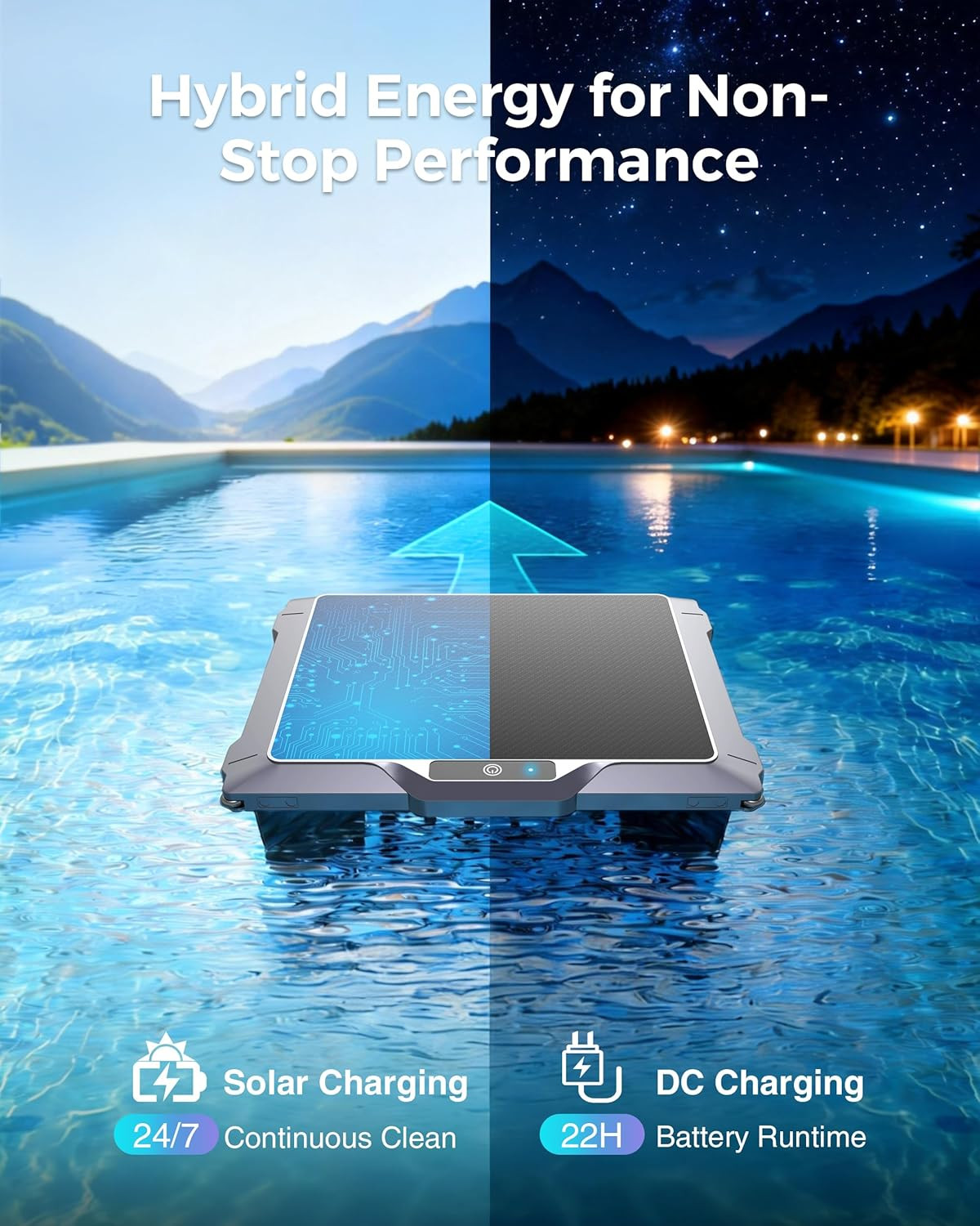 T2B Solar Pool Skimmer Robot via App & Remote Control, 2026 Upgraded Automatic R