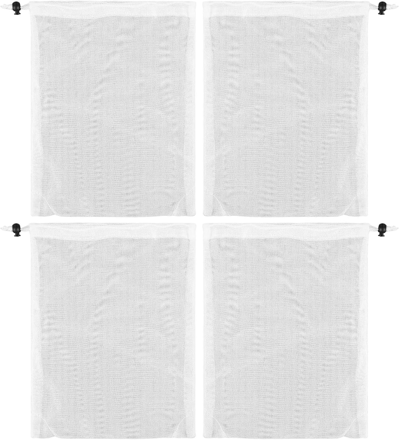 4 PCS Pool Vacuum Replacement, Pool Leaf Vacuum Net Bag, Mesh Bag for Pool Va…
