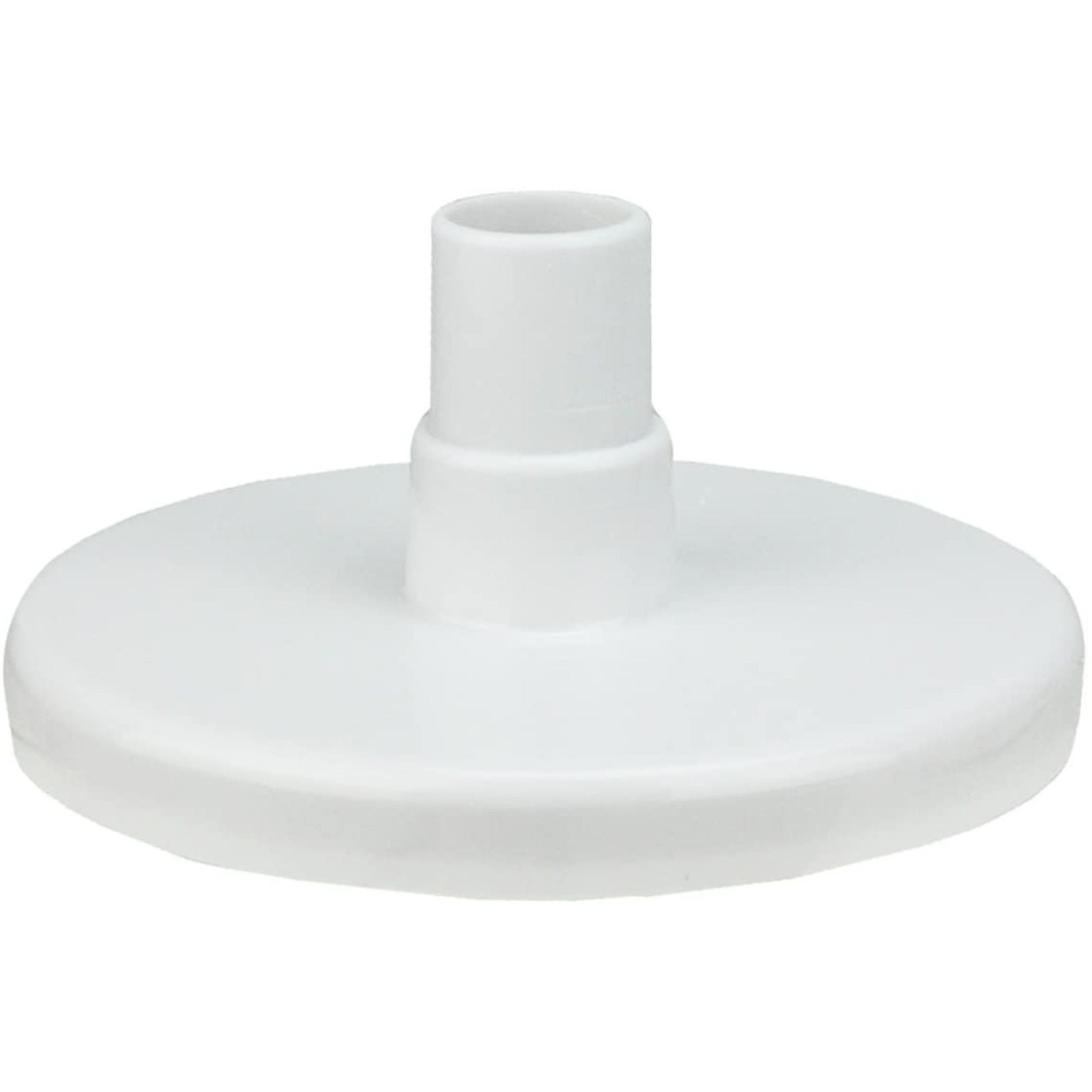 Northlight 6.25&Prime; Round White Swimming Pool Vacuum Plate with Hose Adapter