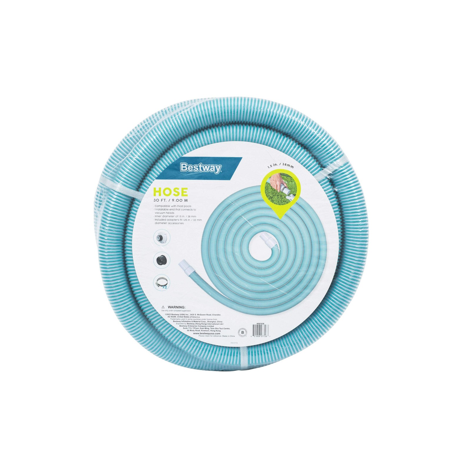 Bestway Flowclear Pool Cleaning Vacuum Hose 30 Feet | Compatible with Most Swimm