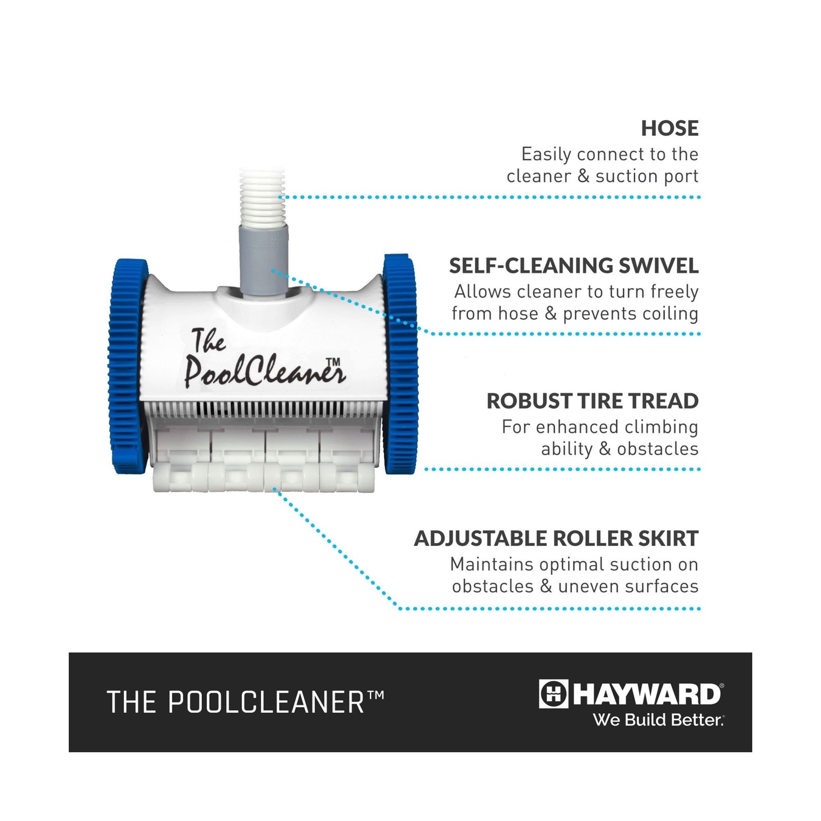 Hayward Pool Vacuum for Inground Pools Poolvergnuegen Suction Pool Cleaner (2…