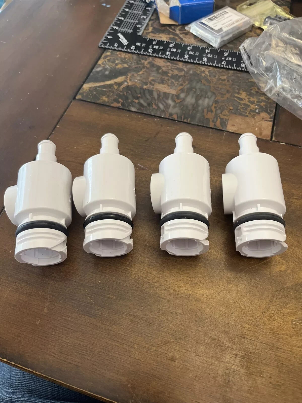4 Pcs Aftermarket For Polaris Wall Fitting Quick Disconnect D29 White -DD