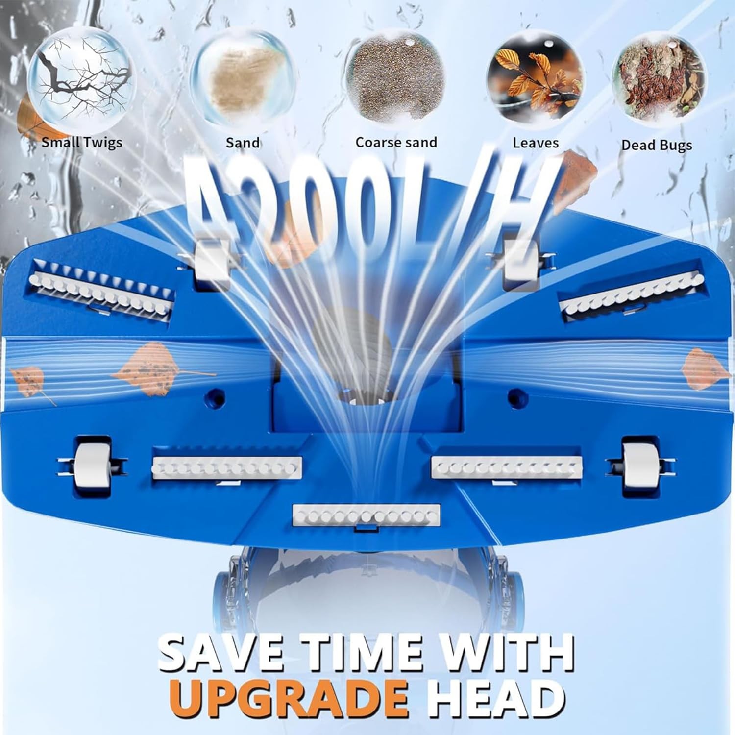 Rechargeable Handheld Swimming Pool Cleaner Pool Vacuum with Telescopic Pole New