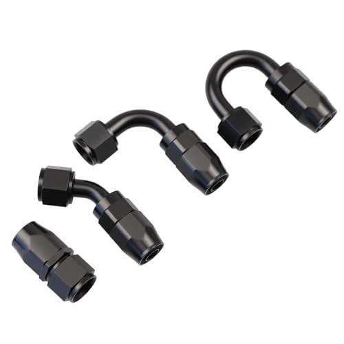 90 Degree Aluminum Swivel Hose End Fitting for Braided CPE Fuel 8AN 90Degree