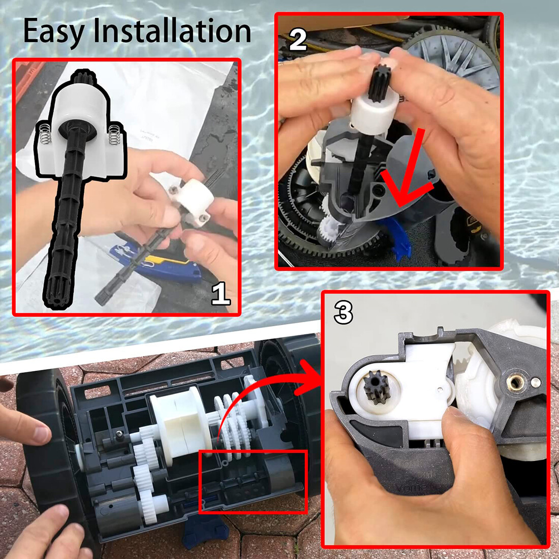 for Pentair 360289 Left Drive Kit Rebel Kreepy Krauly Warrior Suction Pool Clean