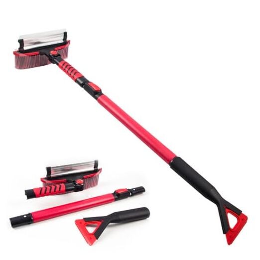 Extendable 42&Prime; Snow Brush & Ice Scraper for Cars – Extendable