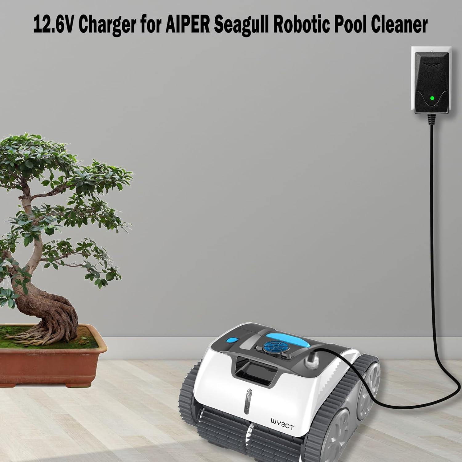12.6V Quick Charger for Wybot Osprey Robotic Pool Cleaner Compatible with Wybot