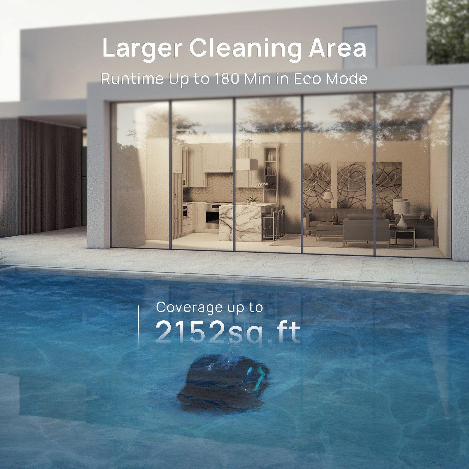 WYBOT C2 Vision Cordless Pool Cleaner with AI Camera, 8 Mode Pool Vacuum