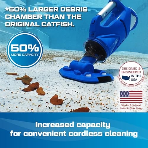 Catfish (Gen 2) Cordless Spa & Hot Tub Vacuum, More Power & Catfish Gen 2