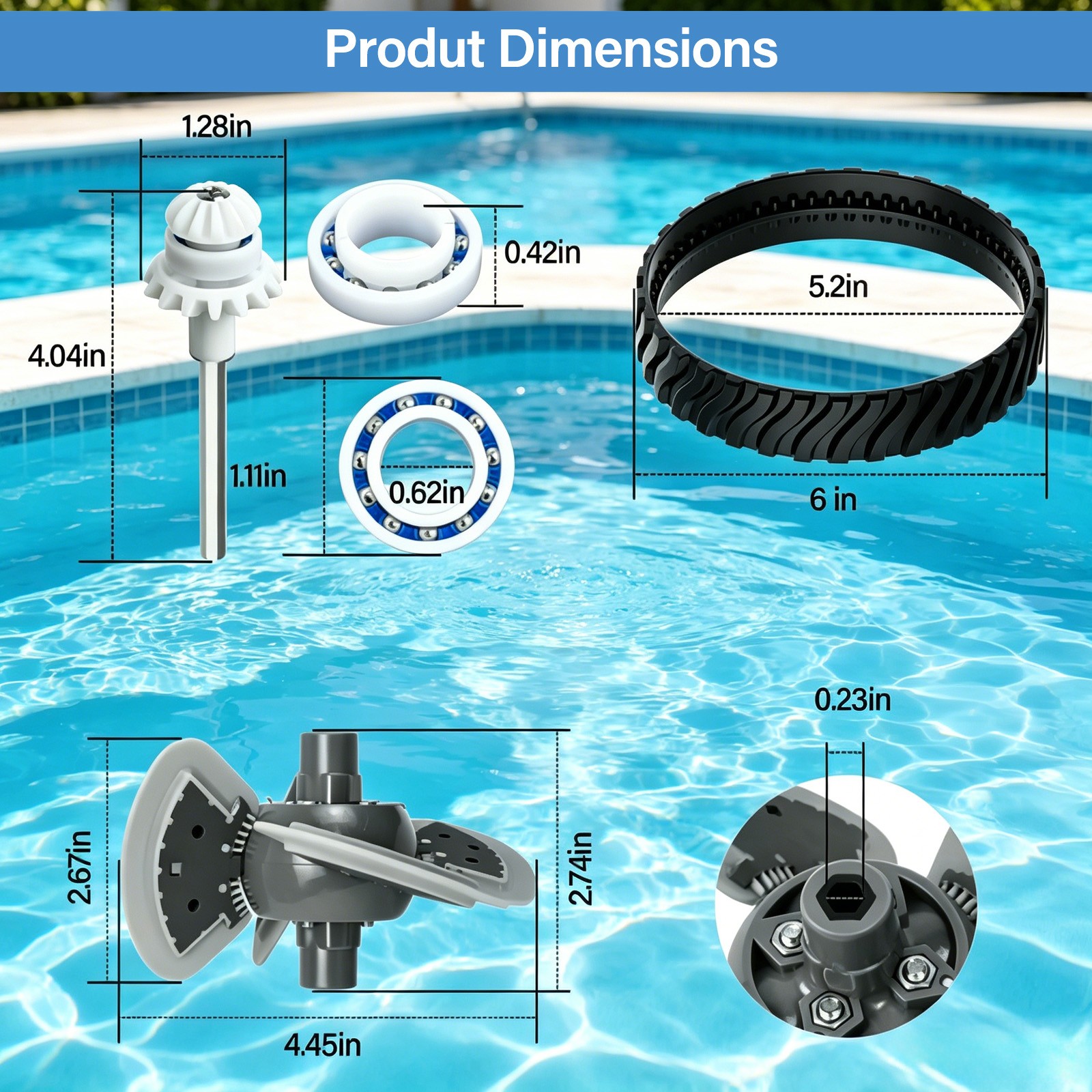 Pool Cleaner Tune Up Kit for Zodiac Barracuda MX6 MX8 MX6 Elite MX8 Elite