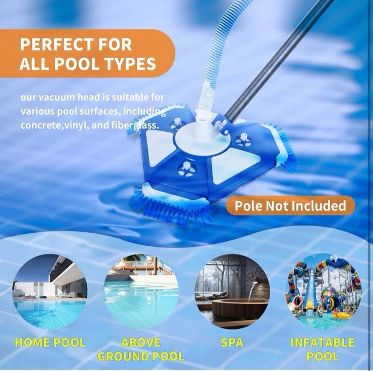 Upgraded Swimming Pool Vacuum Head Heavy Duty Swimming Pool Vacuum Head