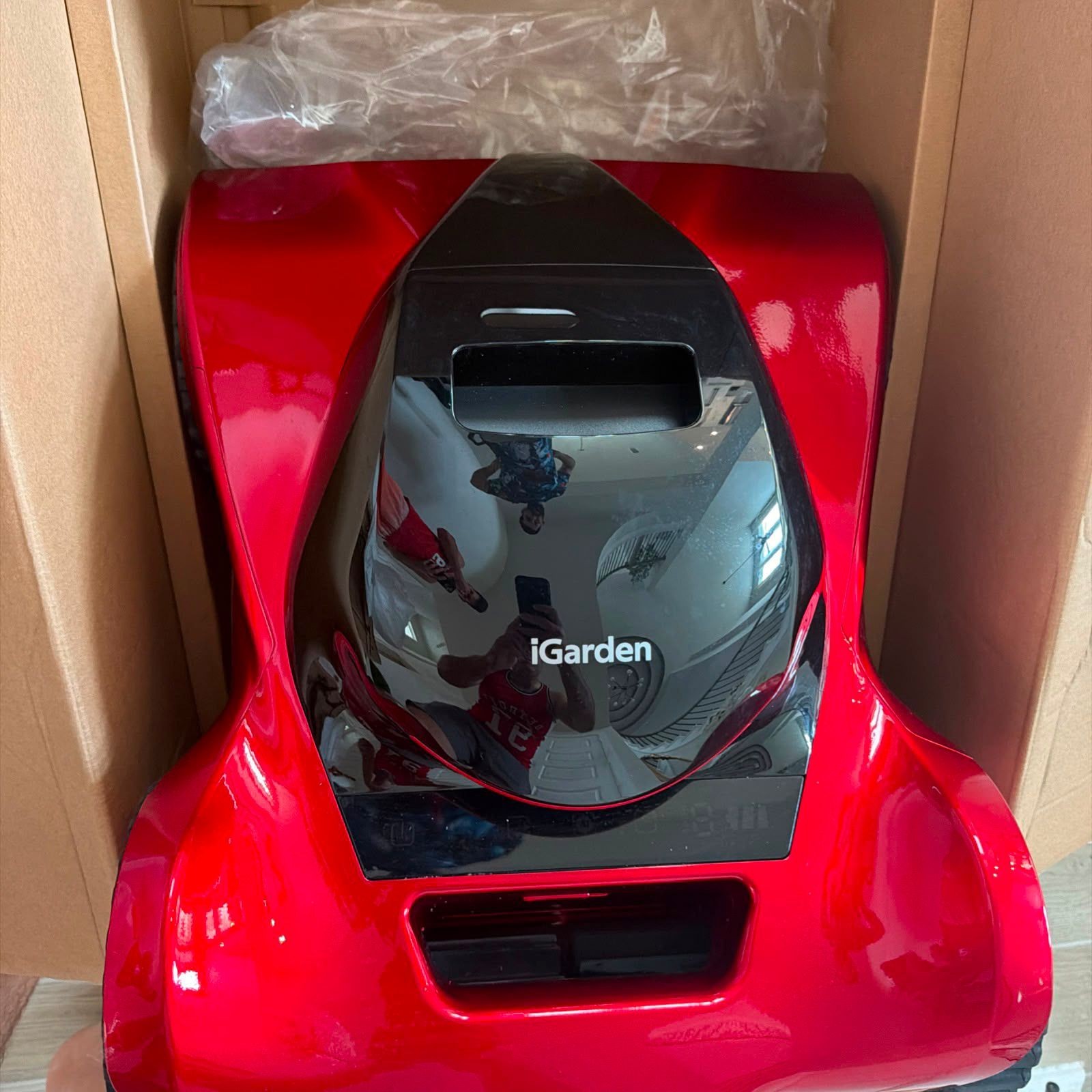iGarden M1 AI Series Robotic Pool Cleaner AI-Powered Dual Suction Red/Black