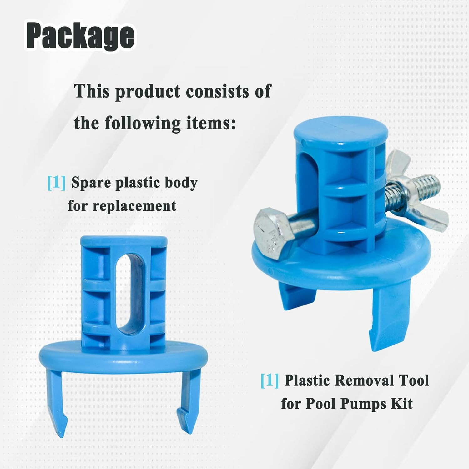 Plastic Removal Tool for Pool Pumps, with Spare Plastic Piece #3-17-8