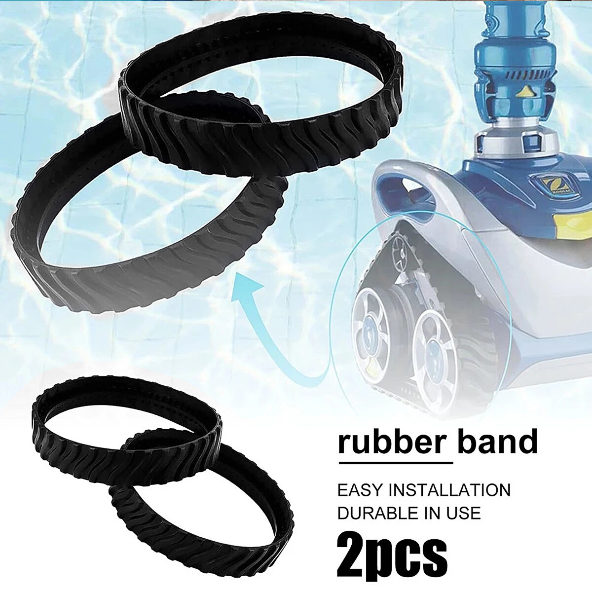 2 PK MX8 MX6 Pool Cleaner Tire Track R0526100 For Zodiac MX8 Elite, MX6 Elite