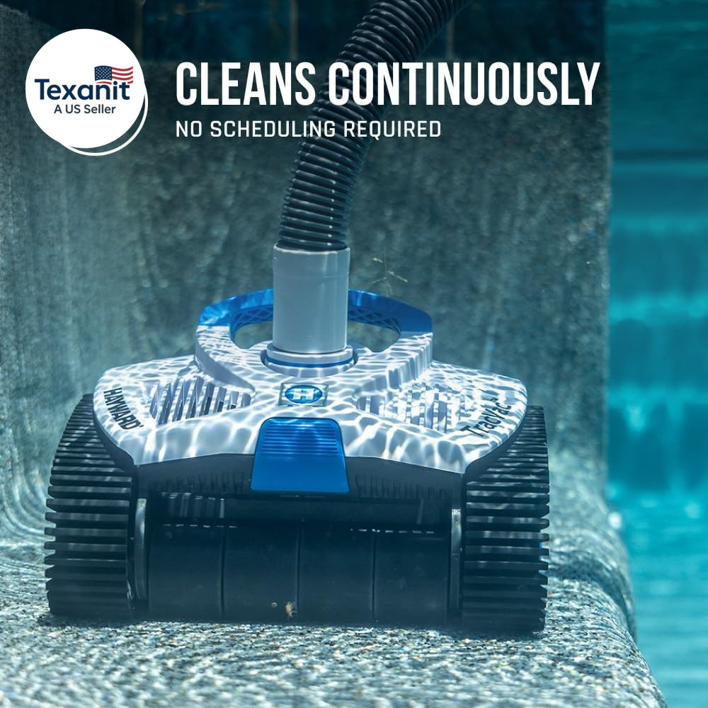 Tracvac Lightweight Automatic Suction Vacuum Cleaner for Inground Pools with Hos