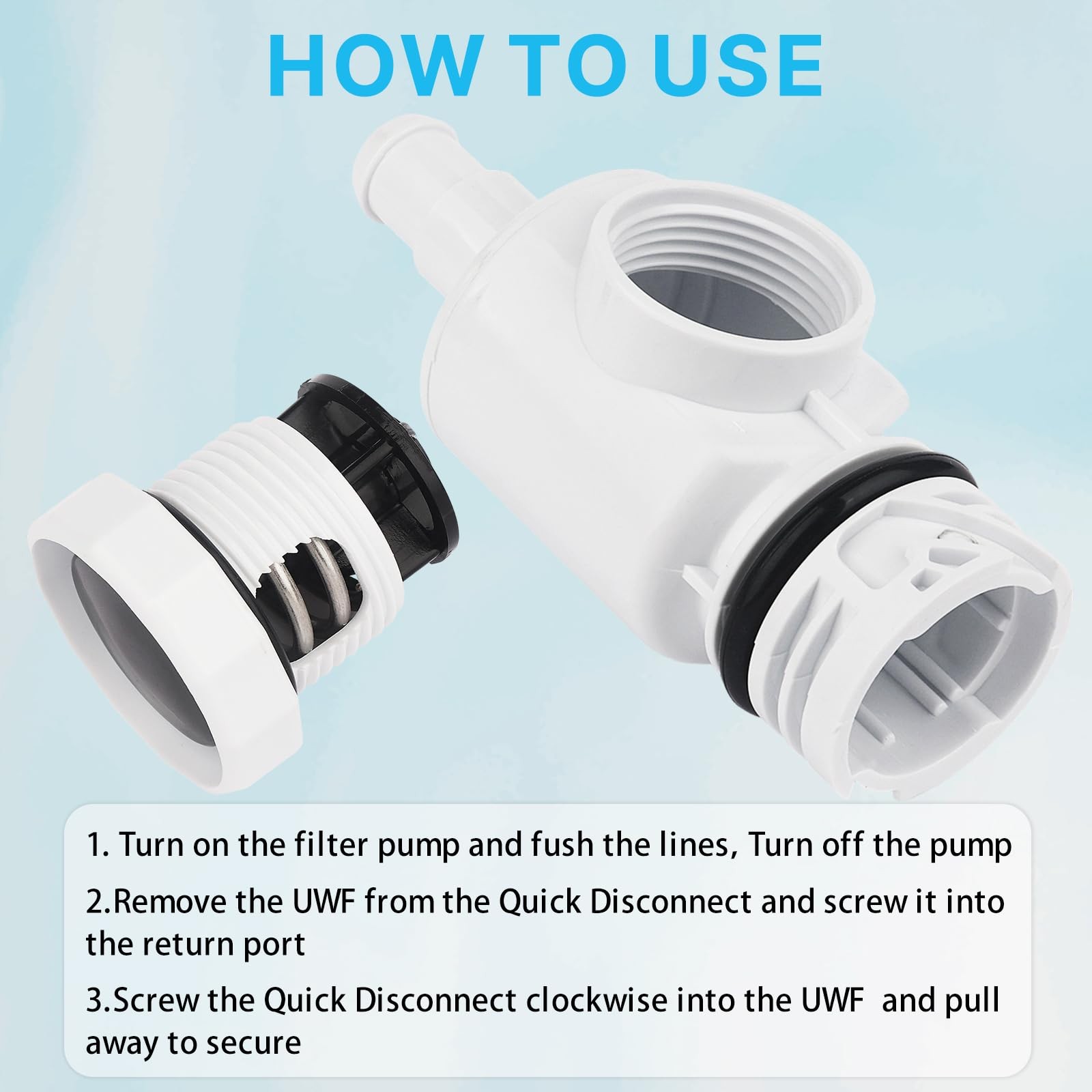 QDOCURO 1 PC 9-100-9002 UWF D29 Quick Disconnect Pressure 1.5 inches, B